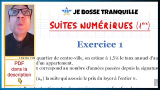 📝PDF  EXO TYPE DS 1  Suites numériques 1ère [upl. by Chrysler415]