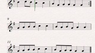 Les Bouffons Partitura para flauta dulce [upl. by Bohun]