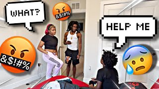 ACTING SCARED TO FIGHT PRANK ON MY BIG BROTHER amp SISTER HILARIOUS REACTION [upl. by Atsyrk]