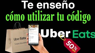 Como usar TU CODIGO UBER EATS  Como agregar cupones de descuento Uber eats  Codigo UBER EATS 2021 [upl. by Hinckley559]