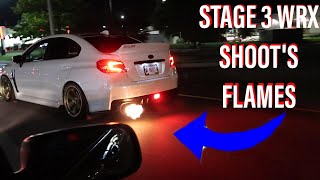 Tomei Exhaust SHOOTS FLAMES Catless  Stage 3 Subaru WRX [upl. by Ataliah188]