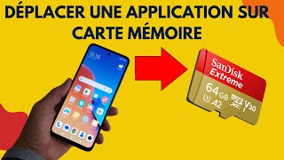 Comment déplacer une application sur carte mémoire micro SD du téléphone Android [upl. by Etoile]