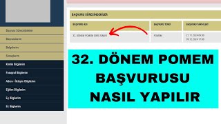 32 Dönem POMEM Başvuru Nasıl Yapılır  Polislik Başvurusu Nasıl Yapılır 2024 [upl. by Michella]