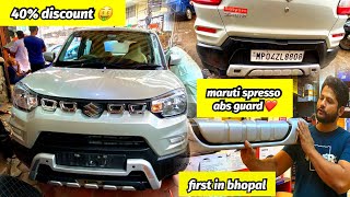 Maruti Suzuki Spresso Accessories  front abs guard  back abs guard  in bhopal  40 discount [upl. by Arnaud449]