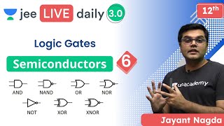 JEE 2022 Semiconductors L6  Logic Gates  Unacademy JEE  JEE Physics  Jayant Nagda [upl. by Pierro]