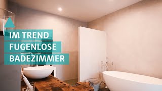 Badezimmer Großflächiger Trend – Fugenlose Bäder [upl. by Aivital36]