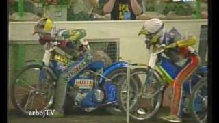 Gollob vs Nilsen  one of the best speedway action 1999 [upl. by Nisotawulo]