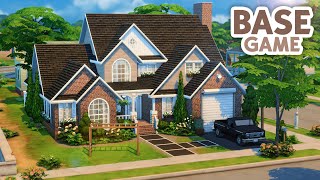 Big Base Game Family Home  The Sims 4 Speed Build [upl. by Akilam]