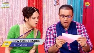 FULL EPISODE 4193 Kaha se Aaya 21 Lakh Ka Cheque  Taarak Mehta Ka Ooltah Chashmah  तारक मेहता [upl. by Neik]