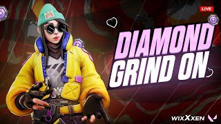 Diamond Rank Grind  Day 23  wixXxen The Gamer Girl  Valorant INDIA Live [upl. by Shaer]