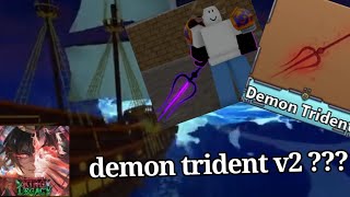 Demon trident v2 quest   King Legacy Update 5 [upl. by Elicec]