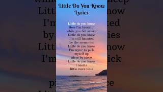 Little Do You Know  Alex amp Sierra  Lyrics shorts song lyrics [upl. by Cordula]