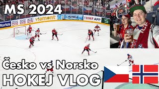 MS HOKEJ 2024 Praha VLOG Česko vs Norsko  2024 IIHF Ice Hockey World Championship CZE  NOR [upl. by Anitsrhc601]