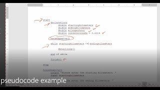 JAVA  Lesson 156  Pseudocode Example [upl. by Kcirdderf]