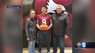 Beekmantown football standout Nathan Parliament commits to St John Fishers University [upl. by Syramad609]