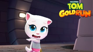 Talking Tom Gold Run  Angela  2 x Gameplay Android and IOS [upl. by Danie935]