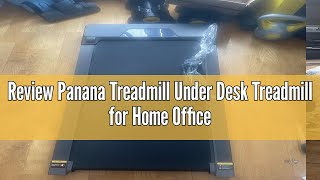 Review Panana Treadmill Under Desk Treadmill for Home Office Gym Portable Walking Running Machine E [upl. by Keon]