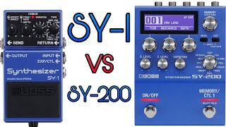 Boss SY1 vs SY200 Effects Comparison [upl. by Yrrap]