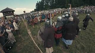 Utgard 2024  Day 1 Main Battle 2 in 4K medievalbattle knightfight medieval [upl. by Ecyar]