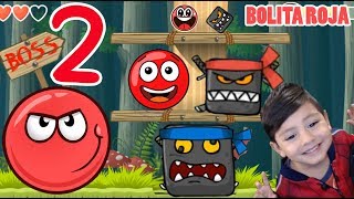 La Bolita Roja en el Bosque 2  Juego para niños Red Ball 4  Juegos Infantiles para niños [upl. by Ahsyekat]