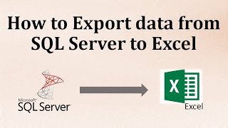 How to export data from SQL server to Excel  Export table records to Excel  SQL DBA [upl. by Sudoeht43]