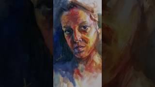 aquarelleself portrait painting [upl. by Nawiat]