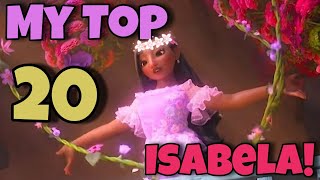 My Personal Isabela Ranking Top 20  Encanto [upl. by Omar]