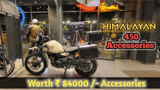 Himalayan 450 Accessories  Fully loaded Himalayan 450 All Accessories for Himalayan 450 [upl. by Riedel]