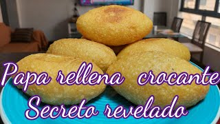 Papa rellena crocante secreto revelado  sin harina ni huevo batido [upl. by Terina71]