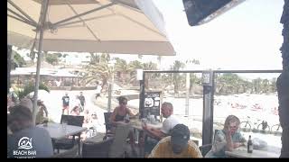 Webcam Lanzarote  Live Stream from the Beachbar in Costa Teguise [upl. by Yerak]