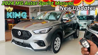 Upto 50000 Discount😍2024 New MG Astor Sprint Base Model Full Review✅Best Car In Segment 🔥 [upl. by Samuele]