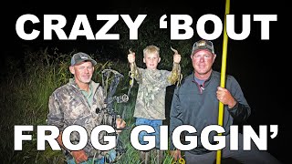 Gigging a Frog with a Bow  Frog Gigging in Western KY [upl. by Ahsekan]