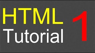 HTML Tutorial for Beginners  01  Creating the first web page [upl. by Brendis46]