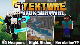 5 TEXTURE PACK UNTUK SURVIVAL  MCPE 121 [upl. by Erickson]