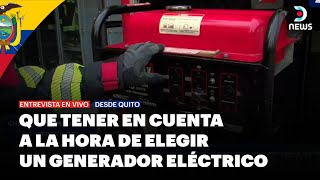 Ecuador Los generadores eléctrico escasean ante la gran demanda  DNews [upl. by Drewett320]