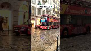 Milan city rainy day 🇮🇹 italy duomo milan travel shorts short srilanka usa poland india [upl. by Heurlin219]