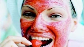 Mascarilla de fresa para el acné  Strawberry Acne Face Mask [upl. by Rudie]