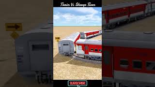 Train Vs Sharp Turn  Bumpy Railroad Crossing  Train Simulator 2024  HintsGamerz [upl. by Attenor]