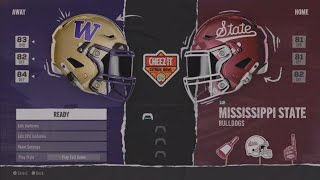 CITRUS BOWL Washington V 12 Mississippi State YEAR 1 [upl. by Yatzeck]