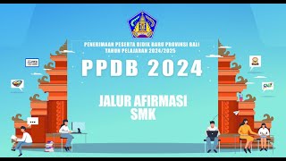 Tata Cara Pendaftaran PPDB Jalur Afirmasi SMK 2024 [upl. by Ifen]