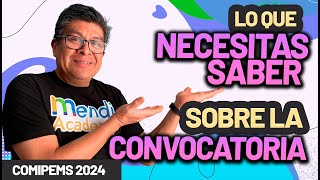 LO QUE NECESITAS SABER SOBRE LA CONVOCATORIA  COMIPEMS 2024 [upl. by Armin]