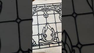 Calcifer Faux Stained Glass DIY Part 2 diy stainedglassdiy studioghibli howlsmovingcastle [upl. by Macintosh835]