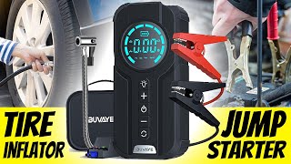 Great Gift  4in1 Cordless Tire Inflator Jump Starter Light Charger 🎁🎁🎁 [upl. by Diba]