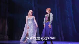 FROZEN PreBroadway Opening Night  Denver 9142017 [upl. by Enelak213]