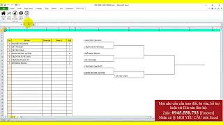 Sima tự động trong thi đấu thể thao trên Excel rất hay Forever VBA [upl. by Lotz]