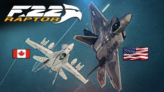 FA18C Hornet Vs F22 Raptor DOGFIGHT  Digital Combat Simulator  DCS [upl. by Ardnuek]