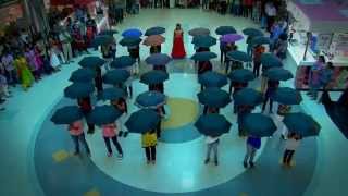 CHRIST KNOWLEDGE CITY DHRUVA 2K15 FLASH MOB  OBERON MALL 01022015 [upl. by Muiram]