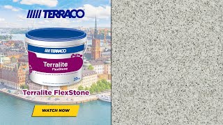 Terralite FlexStone The Multicoloured Stone Effect Coating by Terraco [upl. by Dwyer]