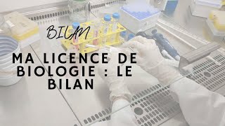 BILAN DE MES 3 ANS DE LICENCE EN FAC DE BIOLOGIE [upl. by Ellertnom]