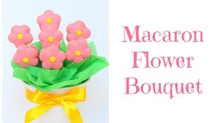 Macaron Flower Bouquet  French Macaron [upl. by Eyk974]